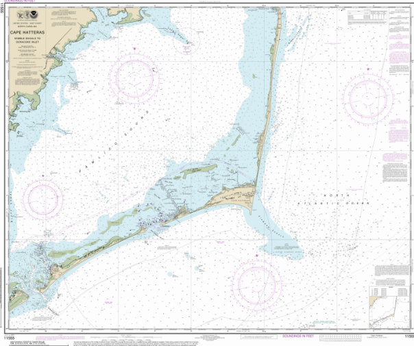 Cape Hatteras, NC NOAA POD Chart 11520